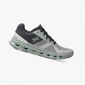 Alloy/Moss Men's On Running Cloudrunner Running Shoes | 049356-MTC