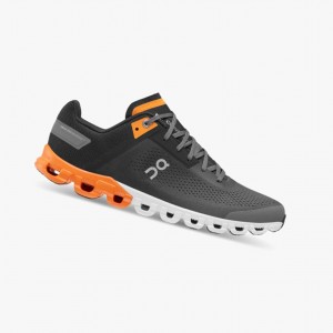 Black Men's On Running Cloudflow Training Shoes | 694821-GZL