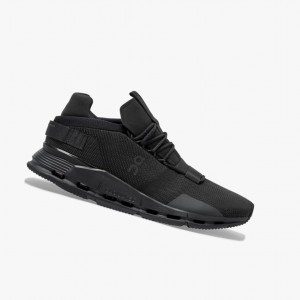 Black Men's On Running Cloudnova Sneakers | 867195-IBE