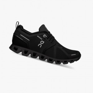 Black Women's On Running Cloud 5 Waterproof Running Shoes | 629804-UKZ