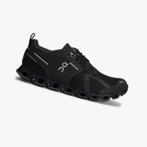 Black Women's On Running Cloud Waterproof Road Running Shoes | 670351-VUN