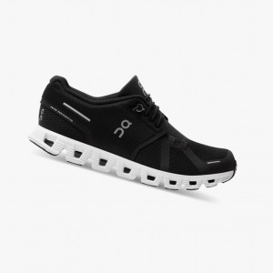 Black / White Women's On Running Cloud 5 Running Shoes | 791468-QXZ