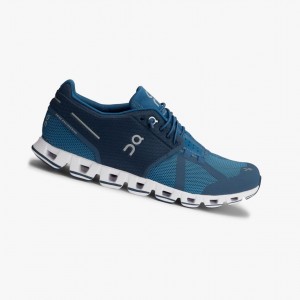 Blue Men's On Running Cloud Road Running Shoes | 607451-CDZ