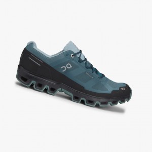 Blue Men's On Running Cloudventure Waterproof Trail Running Shoes | 603521-MUX