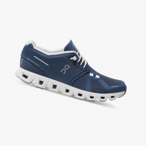 Blue / White Women's On Running Cloud 5 Running Shoes | 491076-JOP