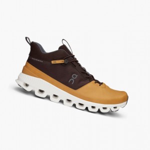 Brown Men's On Running Cloud Hi Road Running Shoes | 159804-XVR