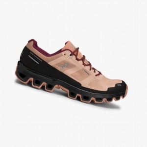 Brown Women's On Running Cloudventure Waterproof Trail Running Shoes | 940138-WZS