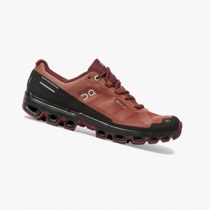 Brown Women's On Running Cloudventure Waterproof Trail Running Shoes | 058643-BNC