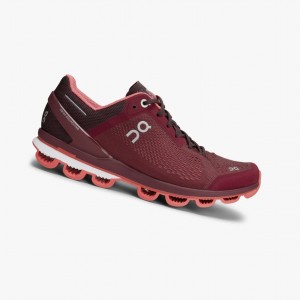 Burgundy Women's On Running Cloudsurfer Training Shoes | 512389-FAE