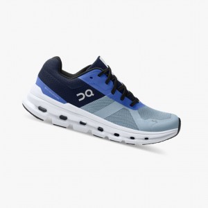 Chambray/Midnight Women's On Running Cloudrunner Running Shoes | 021489-CJV