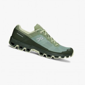 Green Men's On Running Cloudventure Trail Running Shoes | 740539-OFY