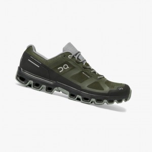 Green Men's On Running Cloudventure Waterproof Trail Running Shoes | 658301-JWG