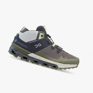 Ink/Frost Men's On Running Cloudtrax Hiking Boots | 203754-XKC