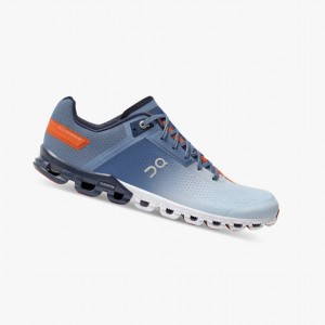 Lake/Flare Men's On Running Cloudflow Training Shoes | 458192-UVQ