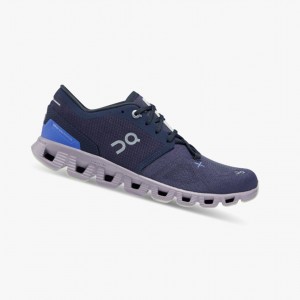 Midnight/Heron Women's On Running Cloud X 3 Training Shoes | 765142-PRH