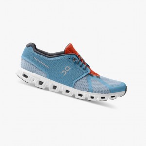 Niagara/Chambray Men's On Running Cloud 5 Push Running Shoes | 821549-CQW