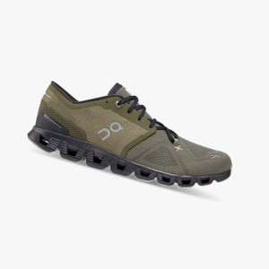 Olive Men's On Running Cloud X 3 Training Shoes | 813765-EYG