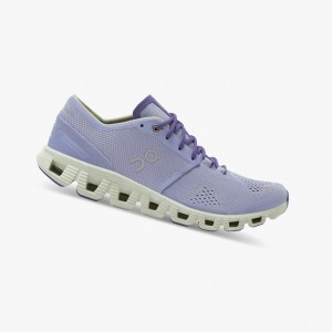 Purple Women's On Running Cloud X Training Shoes | 673598-TSM