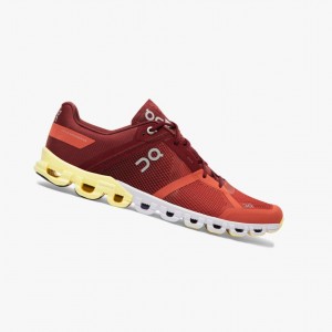 Red Men's On Running Cloudflow Training Shoes | 371580-TIH