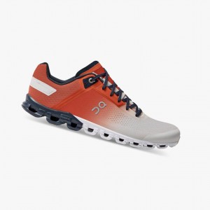 Red Men's On Running Cloudflow Training Shoes | 968472-ZHD