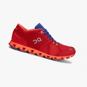 Red Women's On Running Cloud X Training Shoes | 246095-ENY