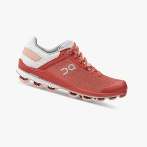 Red / Rose Women's On Running Cloudsurfer 6 Road Running Shoes | 045169-MHG