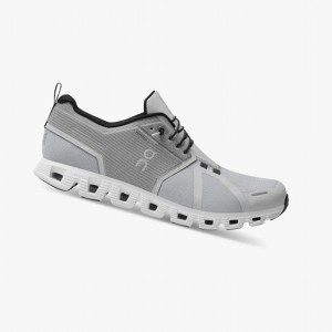 White Men's On Running Cloud 5 Waterproof Running Shoes | 375946-ENR