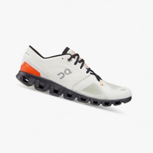 White Men's On Running Cloud X 3 Training Shoes | 097631-YRU