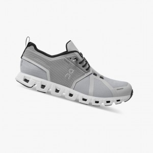 White Women's On Running Cloud 5 Waterproof Running Shoes | 718324-TCB