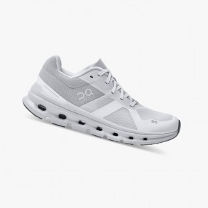 White Women's On Running Cloudrunner Running Shoes | 428675-AVD