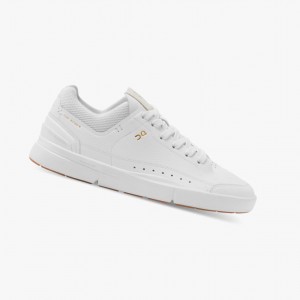 White Women's On Running THE ROGER Centre Court Sneakers | 918507-LYD