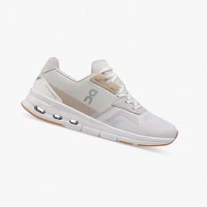 White / Brown Women's On Running Cloudrift Running Shoes | 104397-FVA