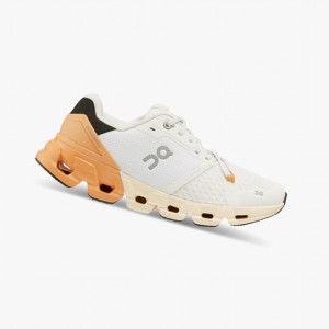 White / Copper Women's On Running Cloudflyer 4 Running Shoes | 679340-QBN