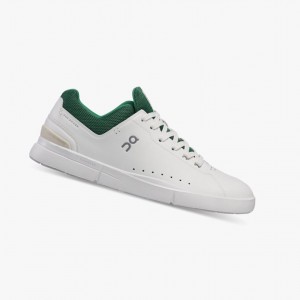 White / Green Men's On Running THE ROGER Advantage Sneakers | 651280-OGY