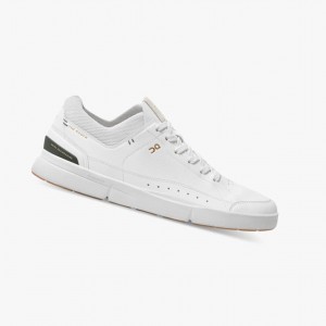 White / Green Men's On Running THE ROGER Centre Court Sneakers | 682103-JAH