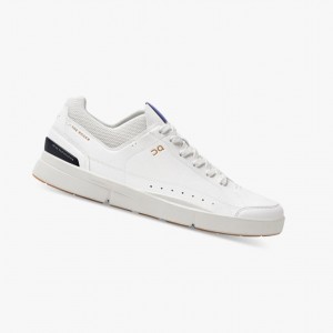 White / Indigo Men's On Running THE ROGER Centre Court Sneakers | 967821-AHN