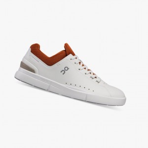 White / Red Men's On Running THE ROGER Advantage Sneakers | 419627-QFM