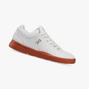 White / Red Women's On Running THE ROGER Advantage Sneakers | 642159-JHS