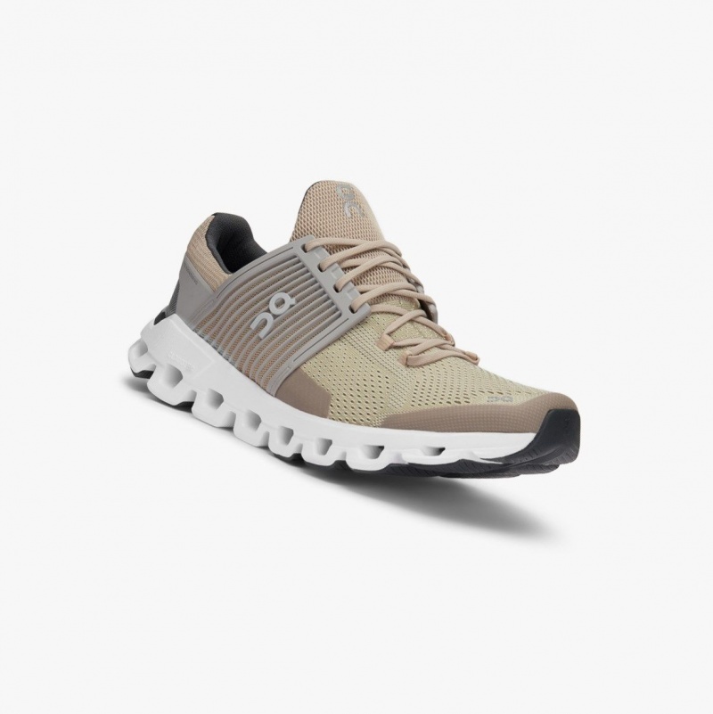 Beige Men's On Running Cloudswift Road Running Shoes | 278091-ADN