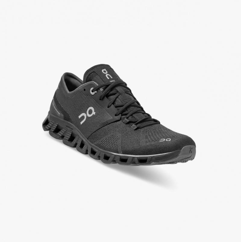 Black Men's On Running Cloud X Training Shoes | 410783-UQN