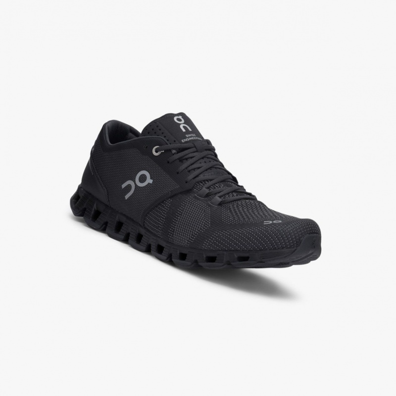 Black Men's On Running Cloud X Training Shoes | 072564-QGS