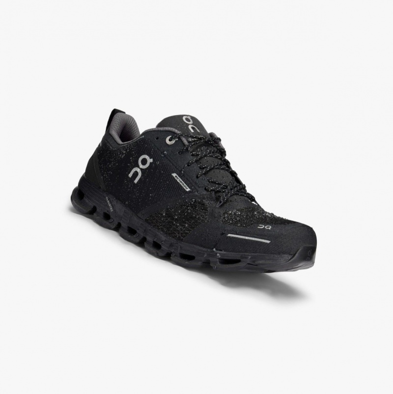 Black Men's On Running Cloudflyer Waterproof Road Running Shoes | 617402-BAQ