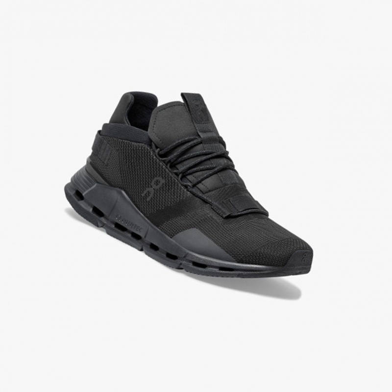 Black Men's On Running Cloudnova Sneakers | 867195-IBE