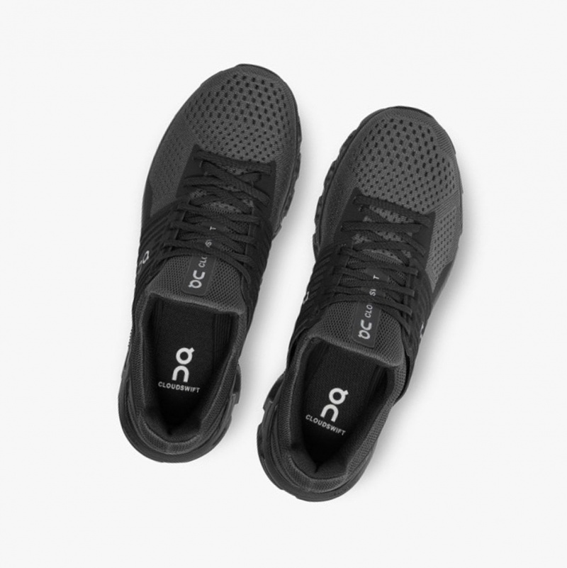 Black Men's On Running Cloudrift Training Shoes | 618075-ZLQ