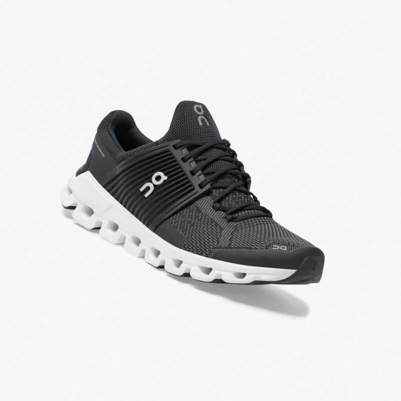 Black Men's On Running Cloudswift Road Running Shoes | 283976-GPY