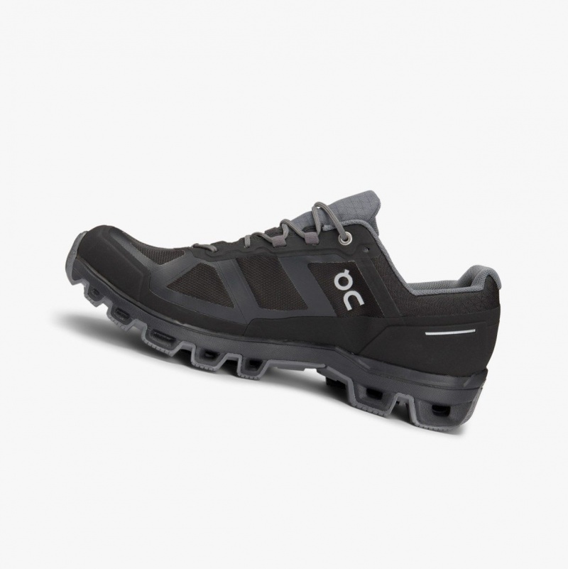 Black Men's On Running Cloudventure Waterproof Trail Running Shoes | 307586-DEP