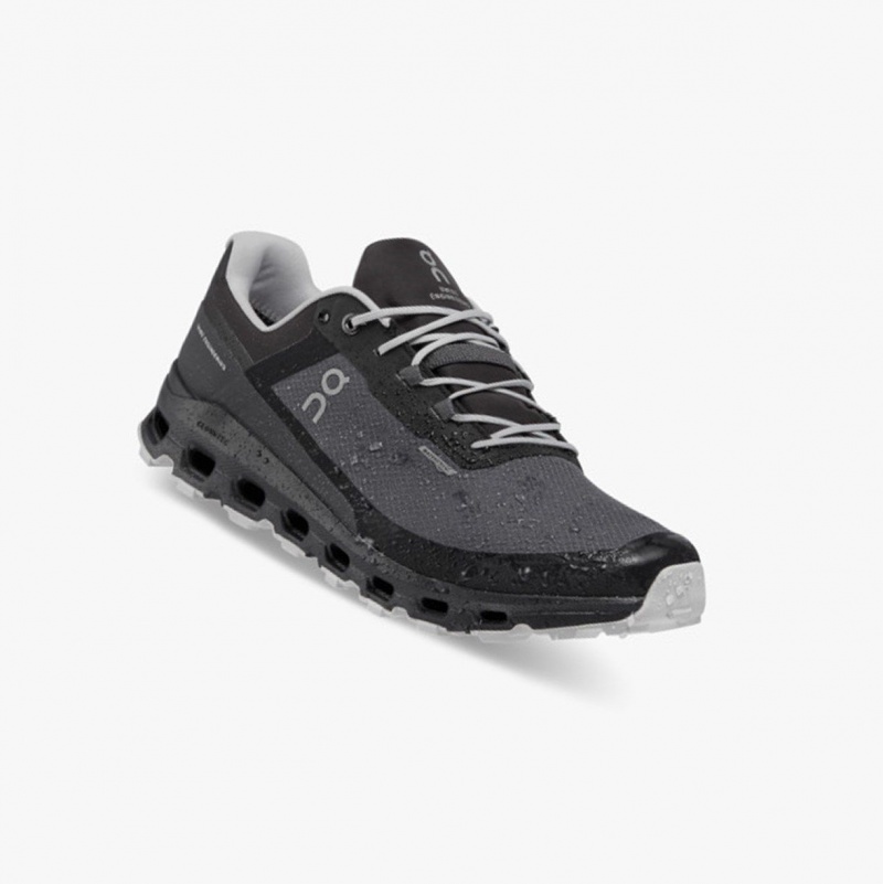 Black Men's On Running Cloudvista Waterproof Running Shoes | 678512-TUN