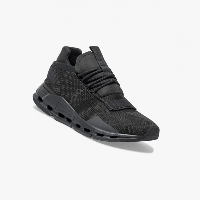 Black Women's On Running Cloudnova Sneakers | 815923-KFR