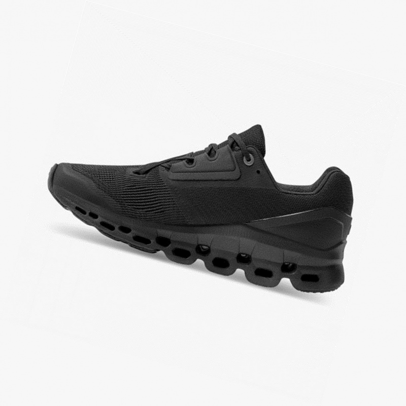 Black Women's On Running Cloudstratus Road Running Shoes | 349820-FPN