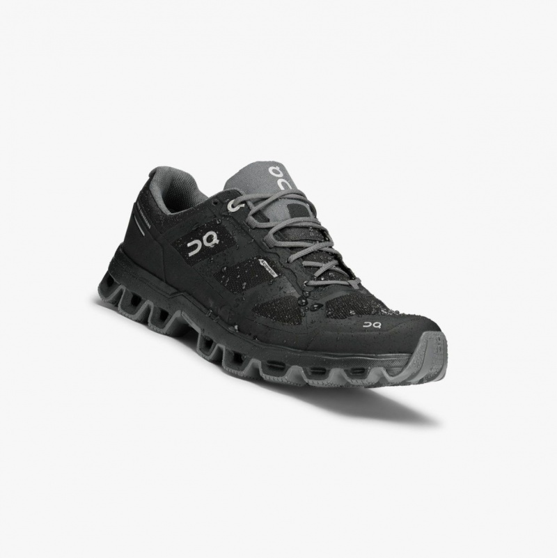 Black Women's On Running Cloudventure Waterproof Trail Running Shoes | 685724-AFN